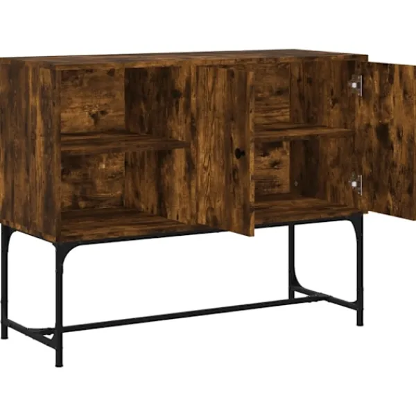 vidaXL Sideboards>Skänk rökfärgad ek 100x40x79,5 cm konstruerat trä