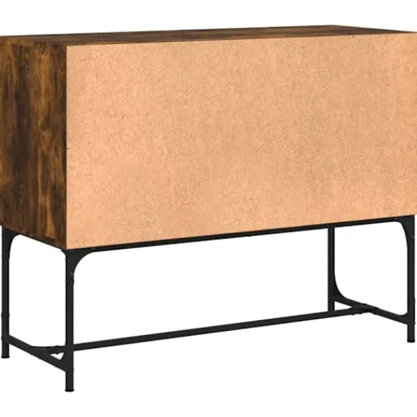vidaXL Sideboards>Skänk rökfärgad ek 100x40x79,5 cm konstruerat trä