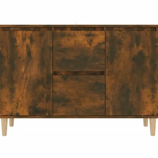 vidaXL Sideboards>Skänk rökfärgad ek 101x35x70 cm konstruerat trä
