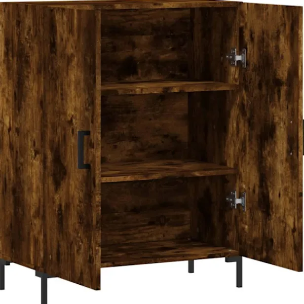 vidaXL Sideboards>Skänk rökfärgad ek 69,5x34x90 cm konstruerat trä