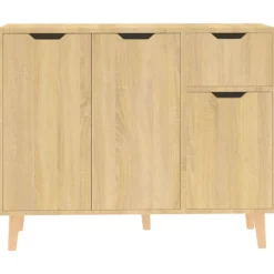 vidaXL Sideboards>Skänk sonoma-ek 90x30x72 cm konstruerat trä