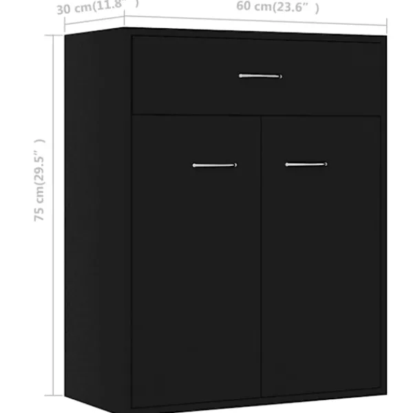vidaXL Sideboards>Skänk 60x30x75 cm konstruerat trä