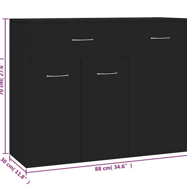 vidaXL Sideboards>Skänk 88x30x70 cm konstruerat trä