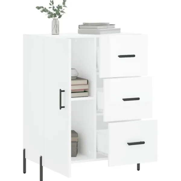 vidaXL Sideboards>Skänk högglans 69,5x34x90 cm konstruerat trä
