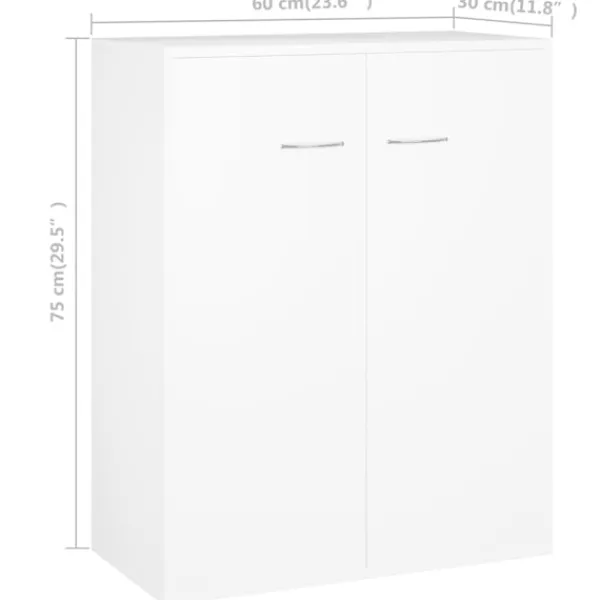 vidaXL Skåp>Skänk 60x30x75 cm konstruerat trä
