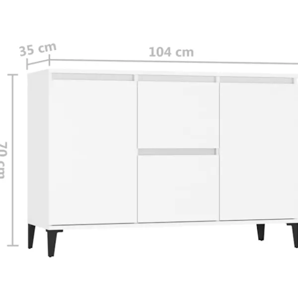 vidaXL Sideboards>Skänk 102x35x70 cm konstruerat trä