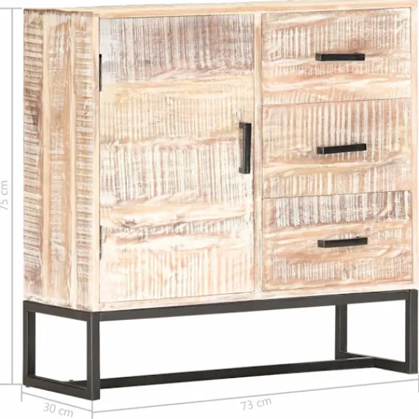 vidaXL Sideboards>Skänk 73x30x75 cm massivt akaciaträ