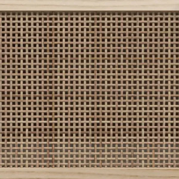 vidaXL Byråer>Skänk 60x30x70 cm massiv furu och naturlig rotting