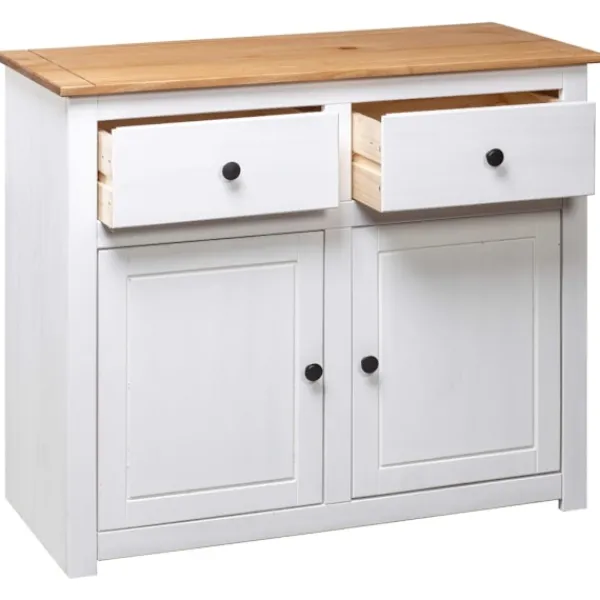 vidaXL Sideboards>Skänk 93x40x80 cm massiv furu panama