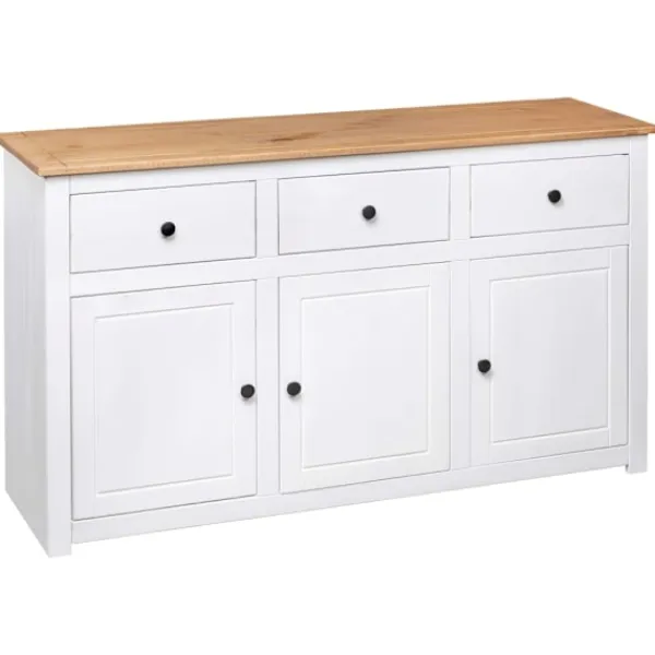 vidaXL Sideboards>Skänk 135x40x80 cm massiv furu panama