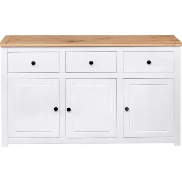 vidaXL Sideboards>Skänk 135x40x80 cm massiv furu panama