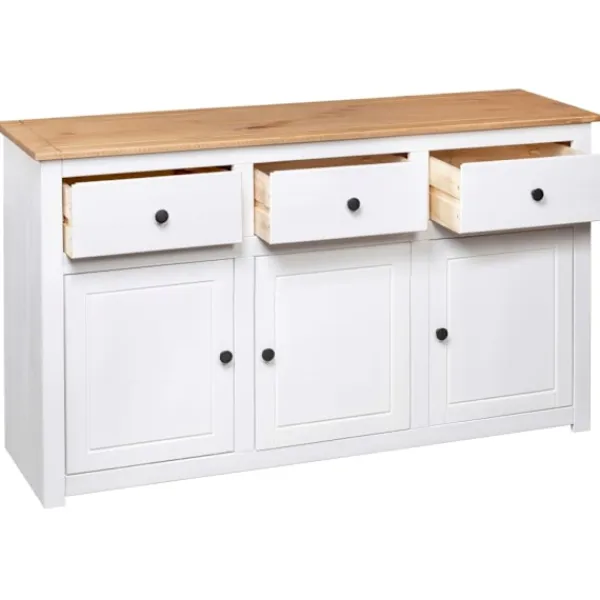 vidaXL Sideboards>Skänk 135x40x80 cm massiv furu panama