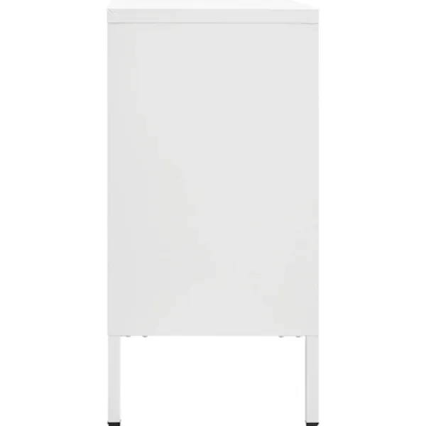 vidaXL Byråer>Skänk 105x35x70 cm stål och härdat glas