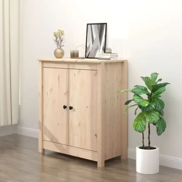 vidaXL Sideboards>Skänk 70x35x80 cm massiv furu