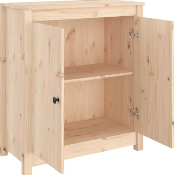vidaXL Sideboards>Skänk 70x35x80 cm massiv furu