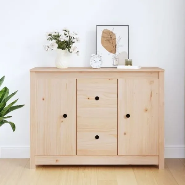 vidaXL Sideboards>Skänk 100x35x74 cm massiv furu