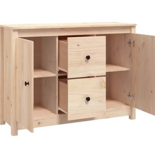vidaXL Sideboards>Skänk 100x35x74 cm massiv furu