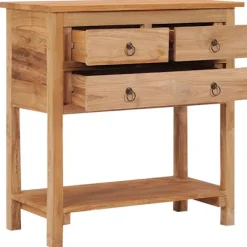 vidaXL Sideboards>Skänk 78x35x80 cm massiv teak