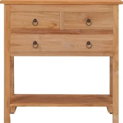 vidaXL Sideboards>Skänk 78x35x80 cm massiv teak