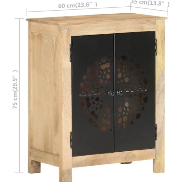 vidaXL Skåp>Skänk 60x35x75 cm massivt mangoträ