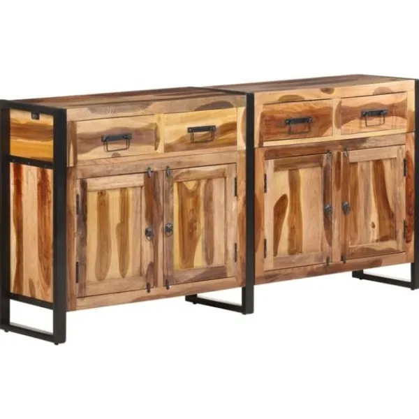 vidaXL Sideboards>Skänk 172x35x80 cm massivt akaciaträ med honungsfinish