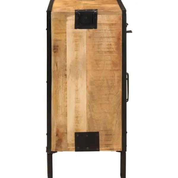 vidaXL Sideboards>Skänk 80x31x66 cm massivt grovt mangoträ och metall