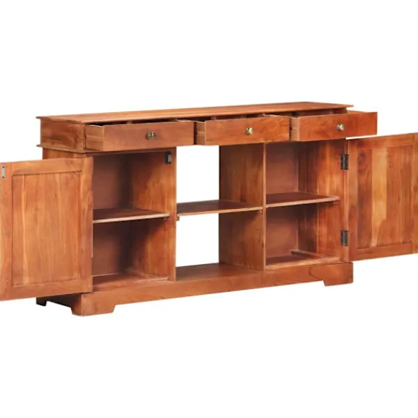 vidaXL Sideboards>Skänk 135x35x75 cm massivt akaciaträ