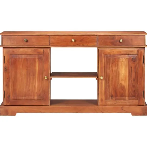 vidaXL Sideboards>Skänk 135x35x75 cm massivt akaciaträ