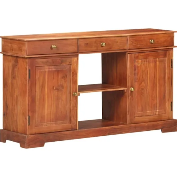 vidaXL Sideboards>Skänk 135x35x75 cm massivt akaciaträ