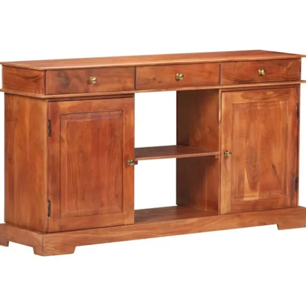vidaXL Sideboards>Skänk 135x35x75 cm massivt akaciaträ
