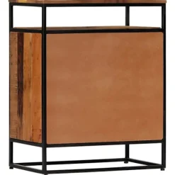vidaXL Sideboards>Skänk 60x35x76 cm massivt återvunnet trä och stål
