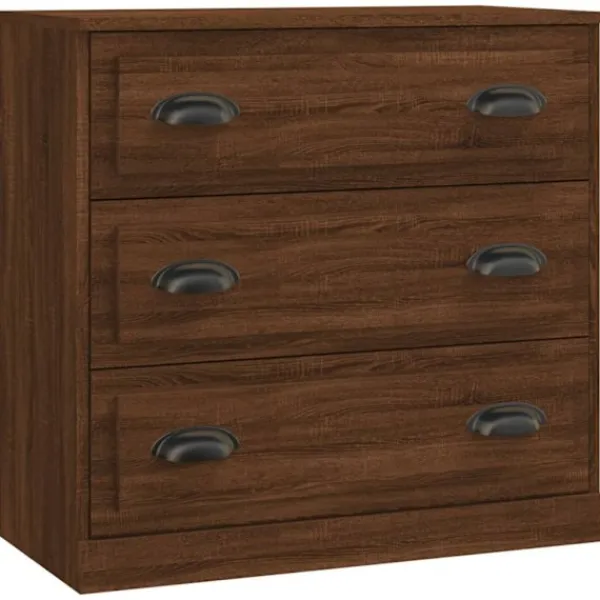 vidaXL Sideboards>Skänkar 3 st ek konstruerat trä