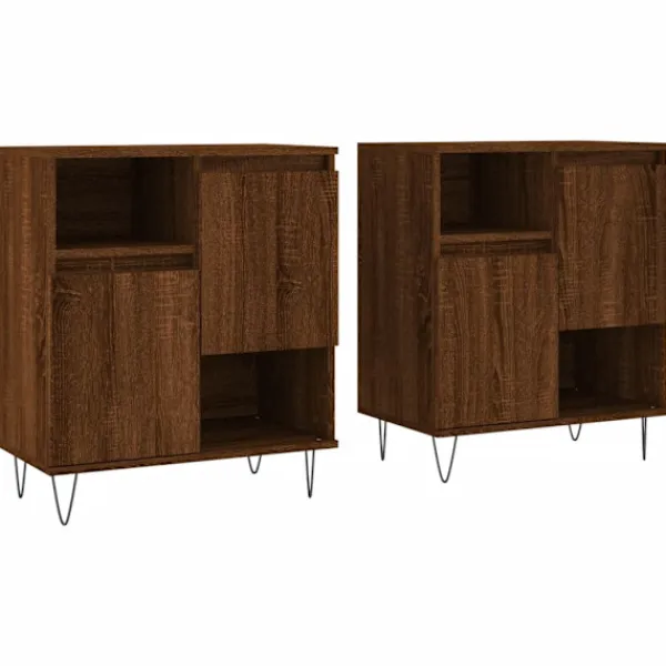vidaXL Sideboards>Skänkar 2 st ek konstruerat trä