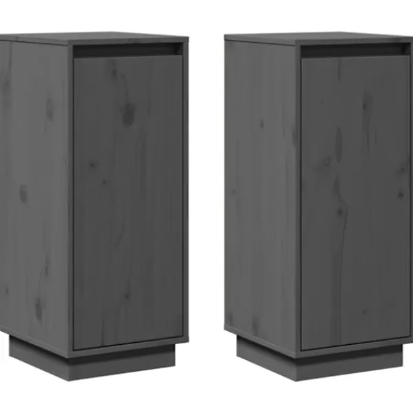vidaXL Sideboards>Skänkar 2 st 31,5x34x75 cm massiv furu