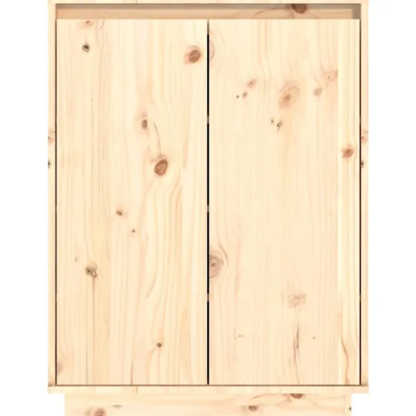 vidaXL Skåp>Skoskåp 60x35x80 cm massiv furu