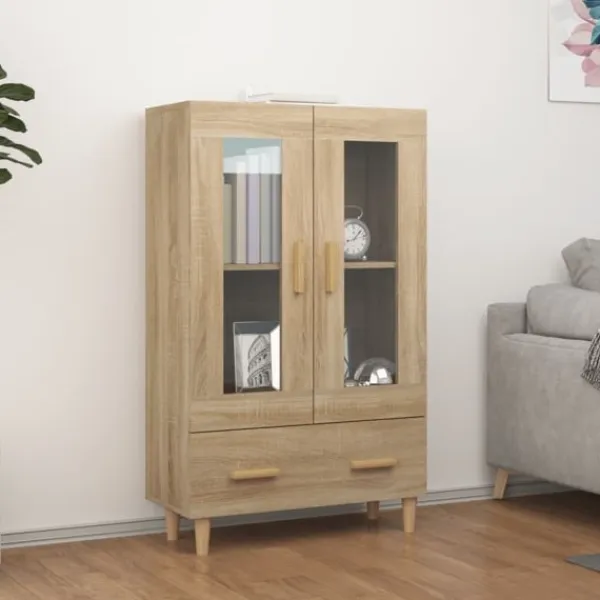 vidaXL Skåp>Skåp Sonoma-ek 70x31x115 cm konstruerat trä