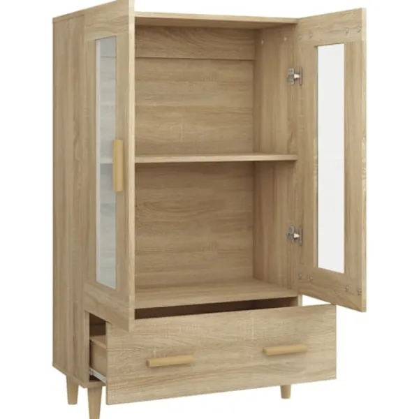 vidaXL Skåp>Skåp Sonoma-ek 70x31x115 cm konstruerat trä