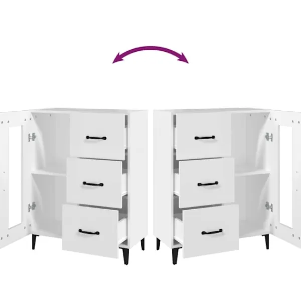 vidaXL Skåp>Skåp 69,5x34x90 cm konstruerat trä