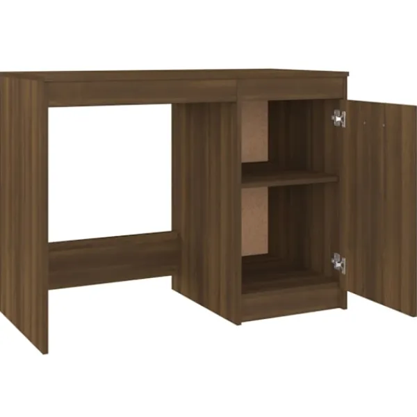 vidaXL Kontorsmöbler>Skrivbord ek 100x50x76 cm konstruerat trä