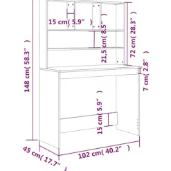 vidaXL Kontorsmöbler><noscript><img width=