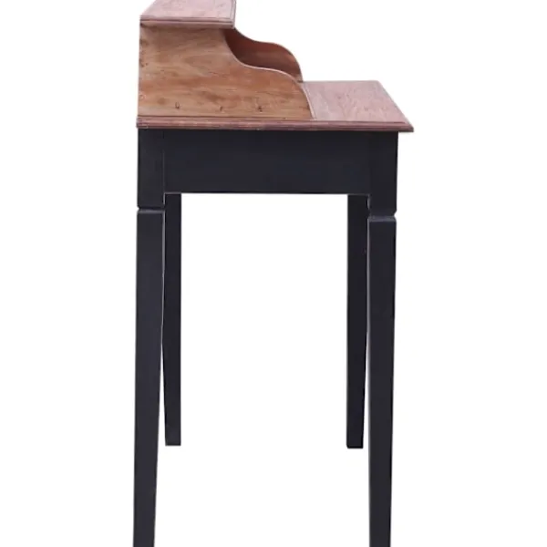 vidaXL Kontorsmöbler>Skrivbord med lådor 90x50x101 cm massivt mahognyträ