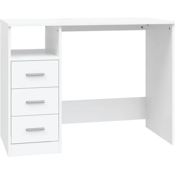 vidaXL Kontorsmöbler>Skrivbord med lådor 102x50x76 cm konstruerat trä