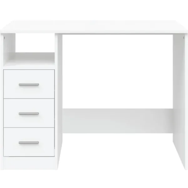 vidaXL Kontorsmöbler>Skrivbord med lådor 102x50x76 cm konstruerat trä