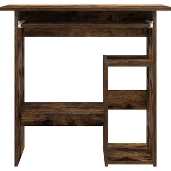 vidaXL Kontorsmöbler>Skrivbord rökfärgad ek 80x45x74 cm konstruerat trä