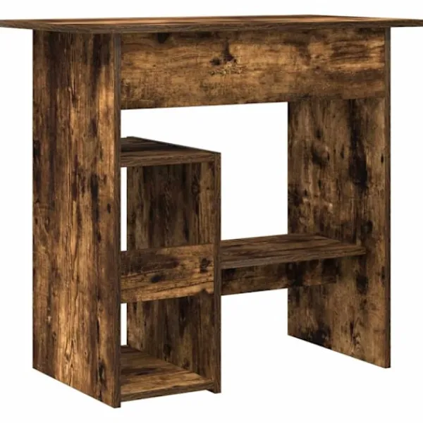 vidaXL Kontorsmöbler>Skrivbord rökfärgad ek 80x45x74 cm konstruerat trä