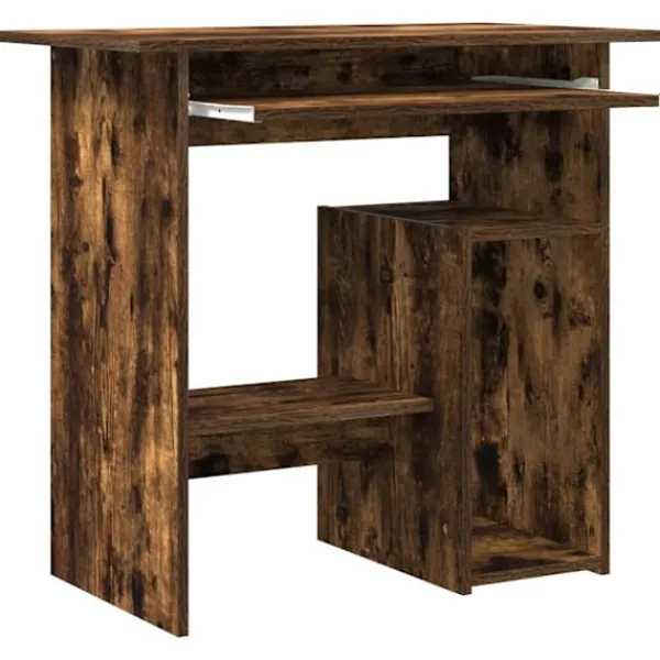 vidaXL Kontorsmöbler>Skrivbord rökfärgad ek 80x45x74 cm konstruerat trä