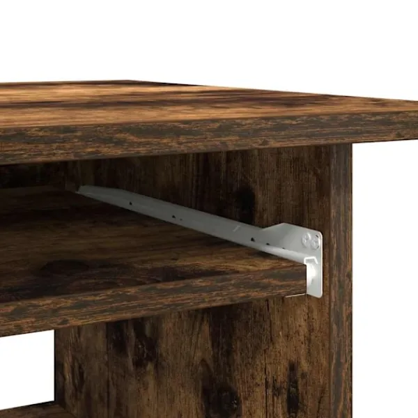 vidaXL Kontorsmöbler>Skrivbord rökfärgad ek 80x45x74 cm konstruerat trä