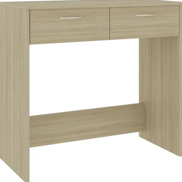 vidaXL Kontorsmöbler>Skrivbord sonoma-ek 80x40x75 cm konstruerat trä