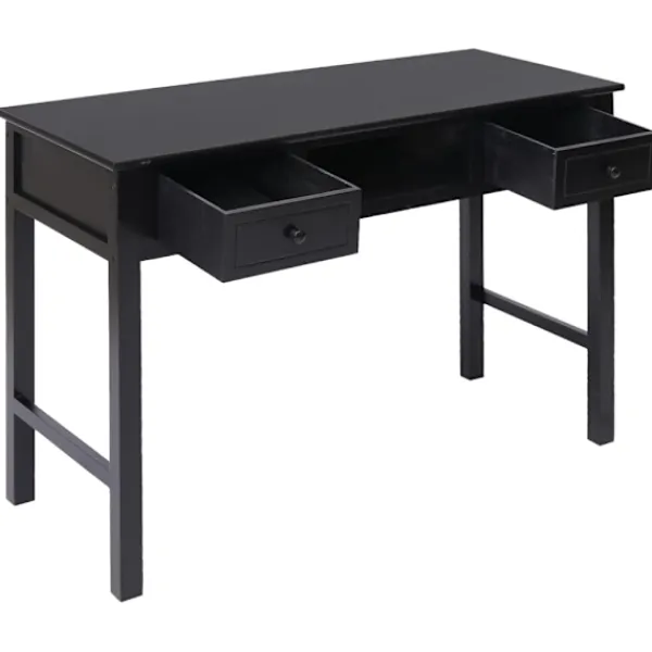 vidaXL Kontorsmöbler>Skrivbord 108x45x76 cm massivt kejsarträ