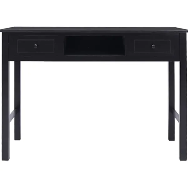 vidaXL Kontorsmöbler>Skrivbord 108x45x76 cm massivt kejsarträ